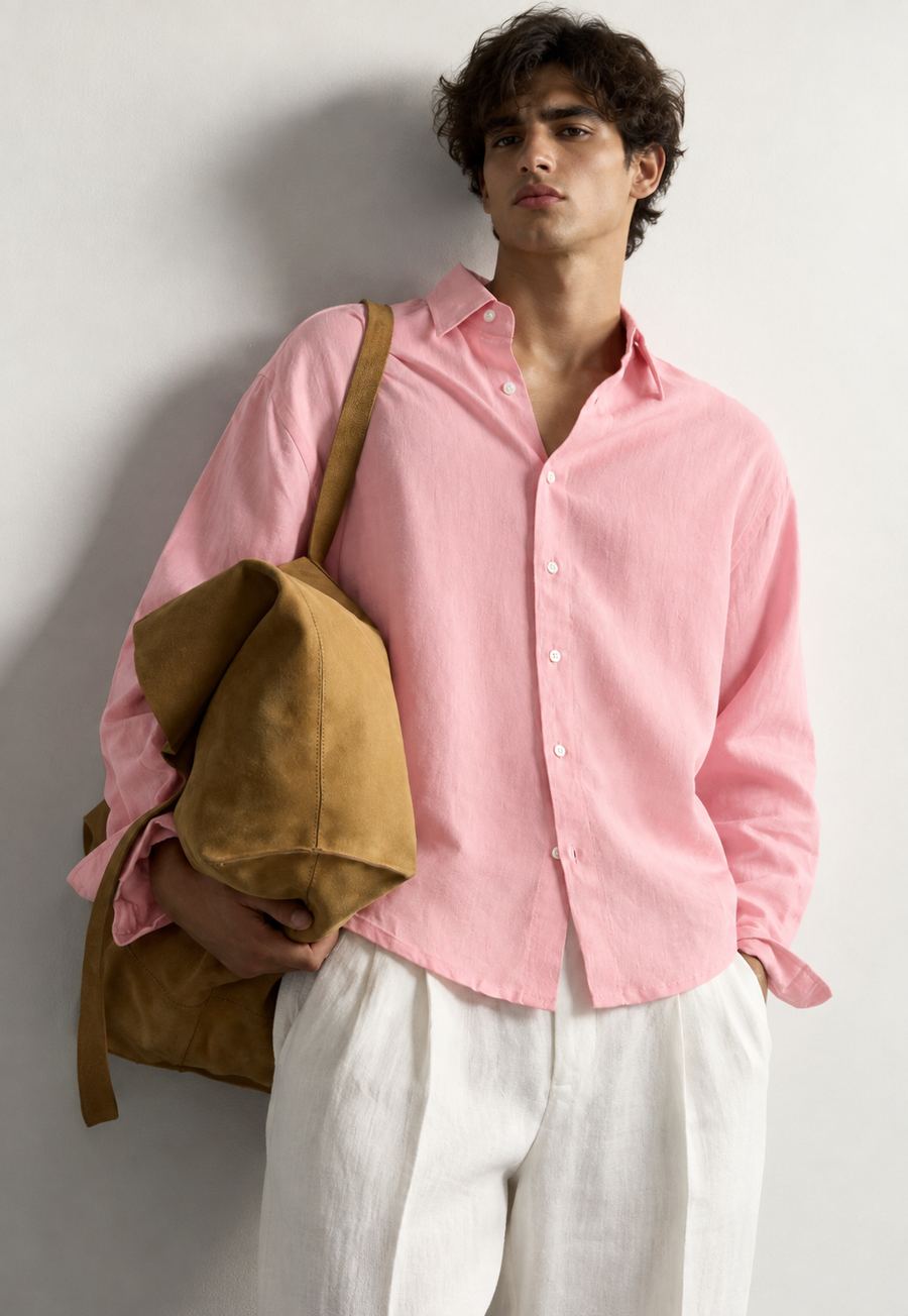 The Blush Mist Shirt - Baby Pink