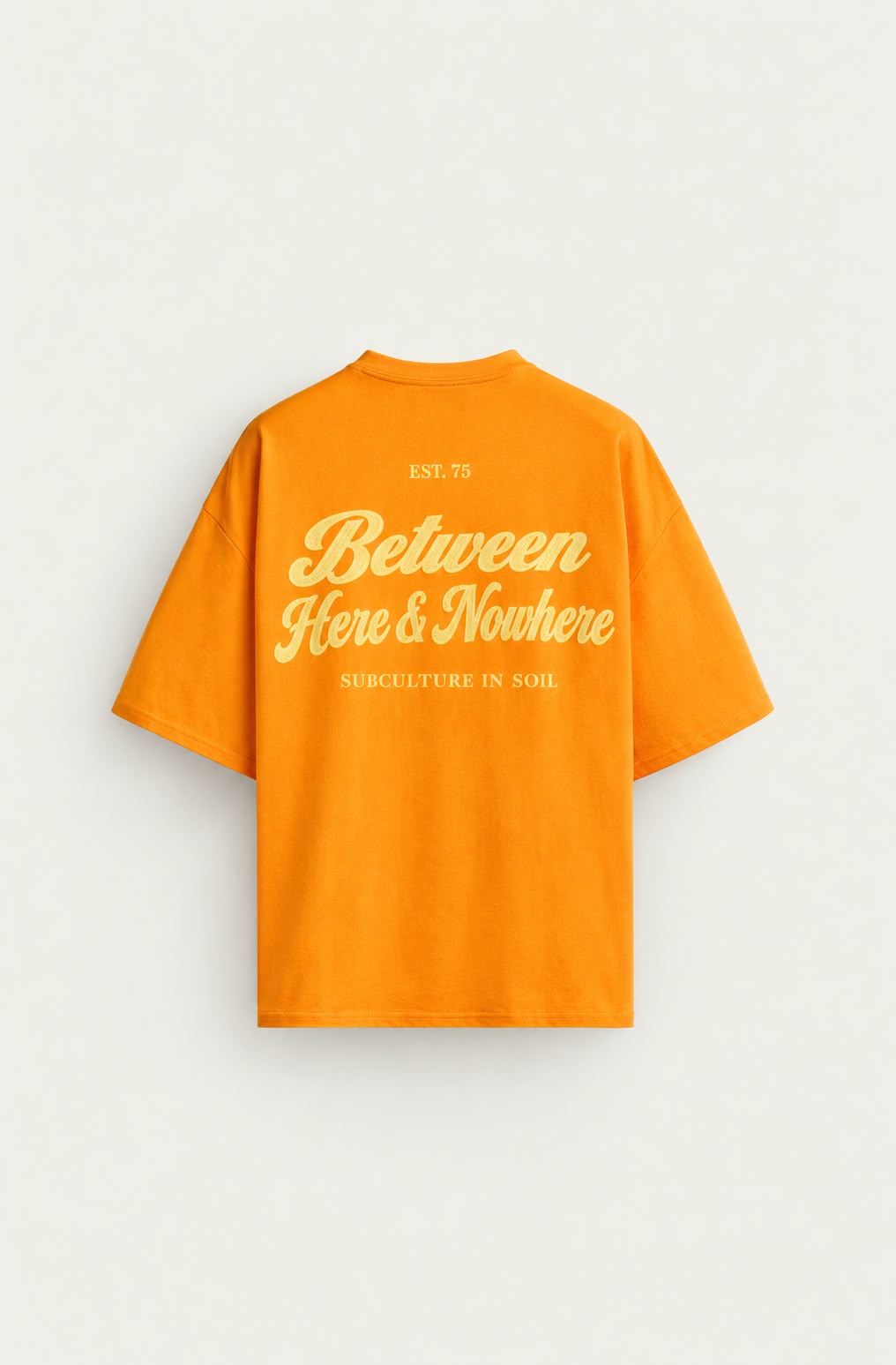 Orange Embroidery T-Shirt