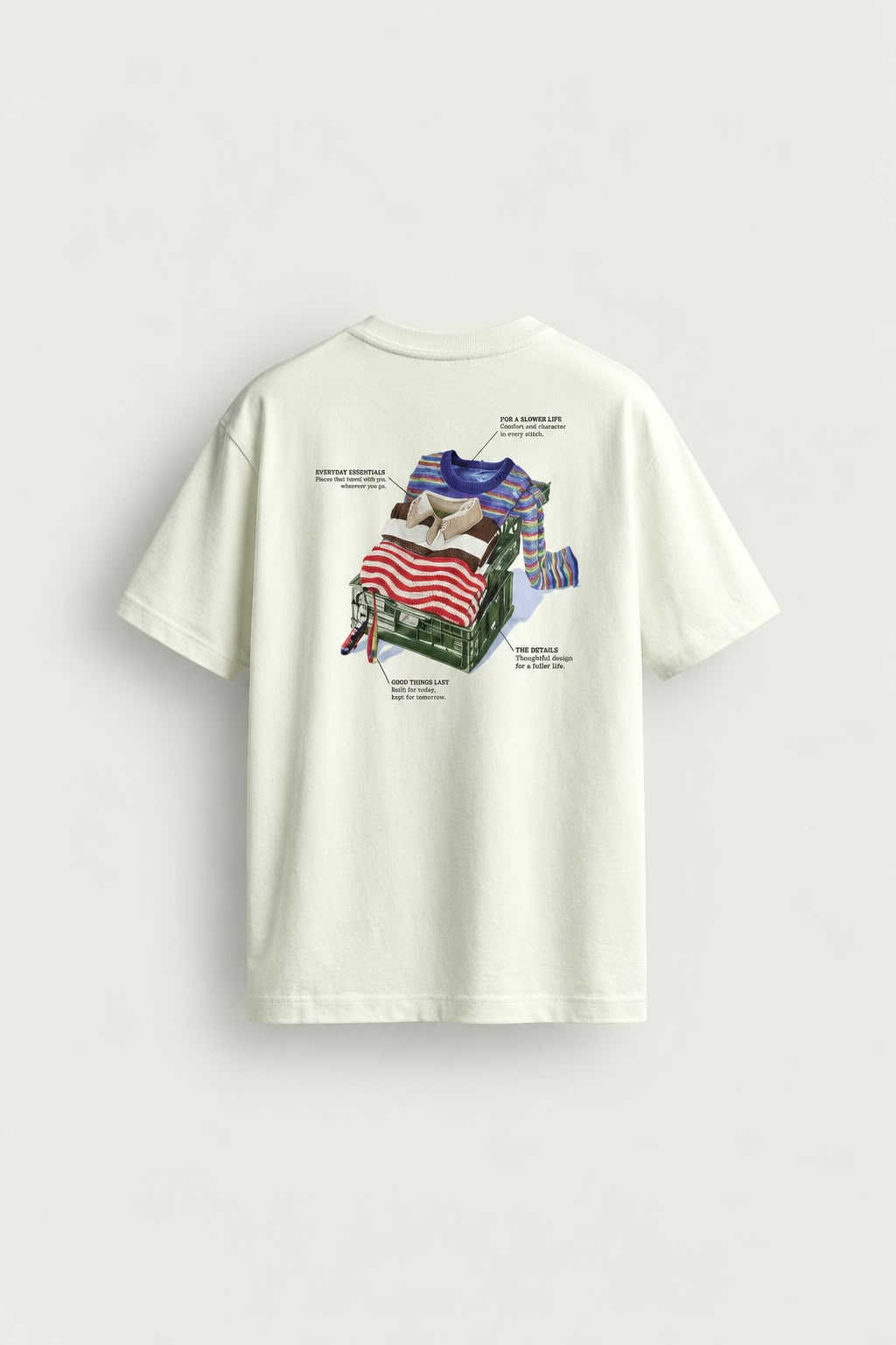 Fishhook Embroidery T-SHIRT