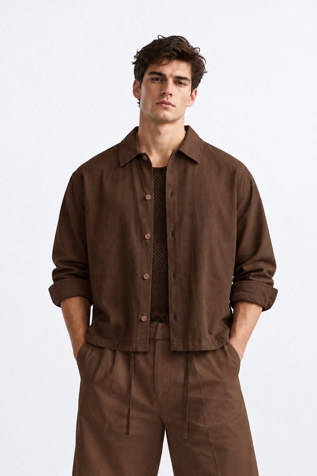 Relaxed Fir Shirt - Cocoa Brown