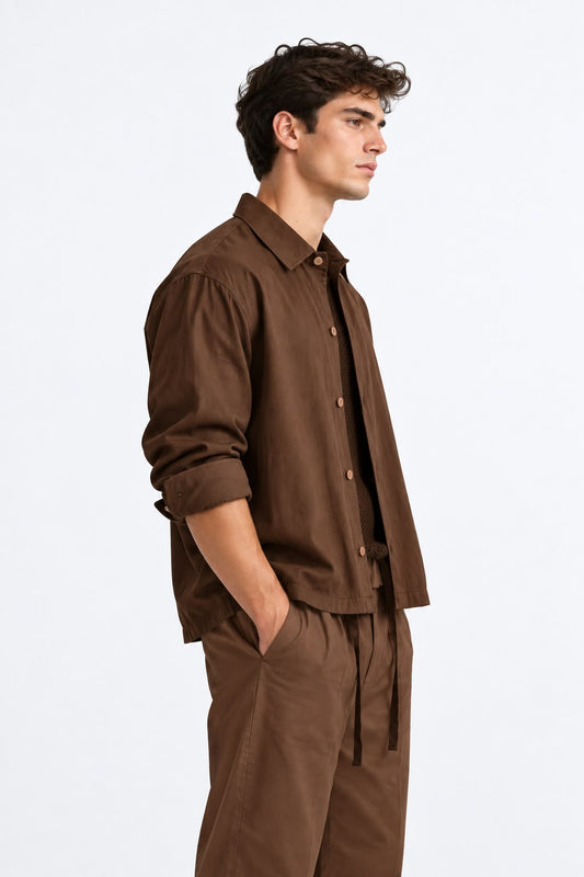 Relaxed Fir Shirt - Cocoa Brown