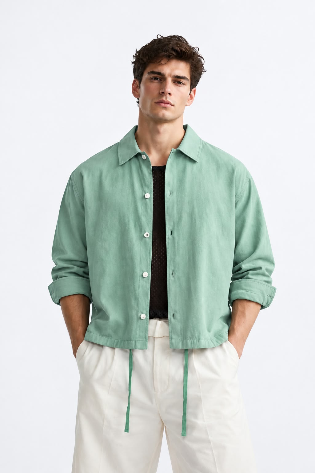 Relaxed Fit shirt - Sage Green