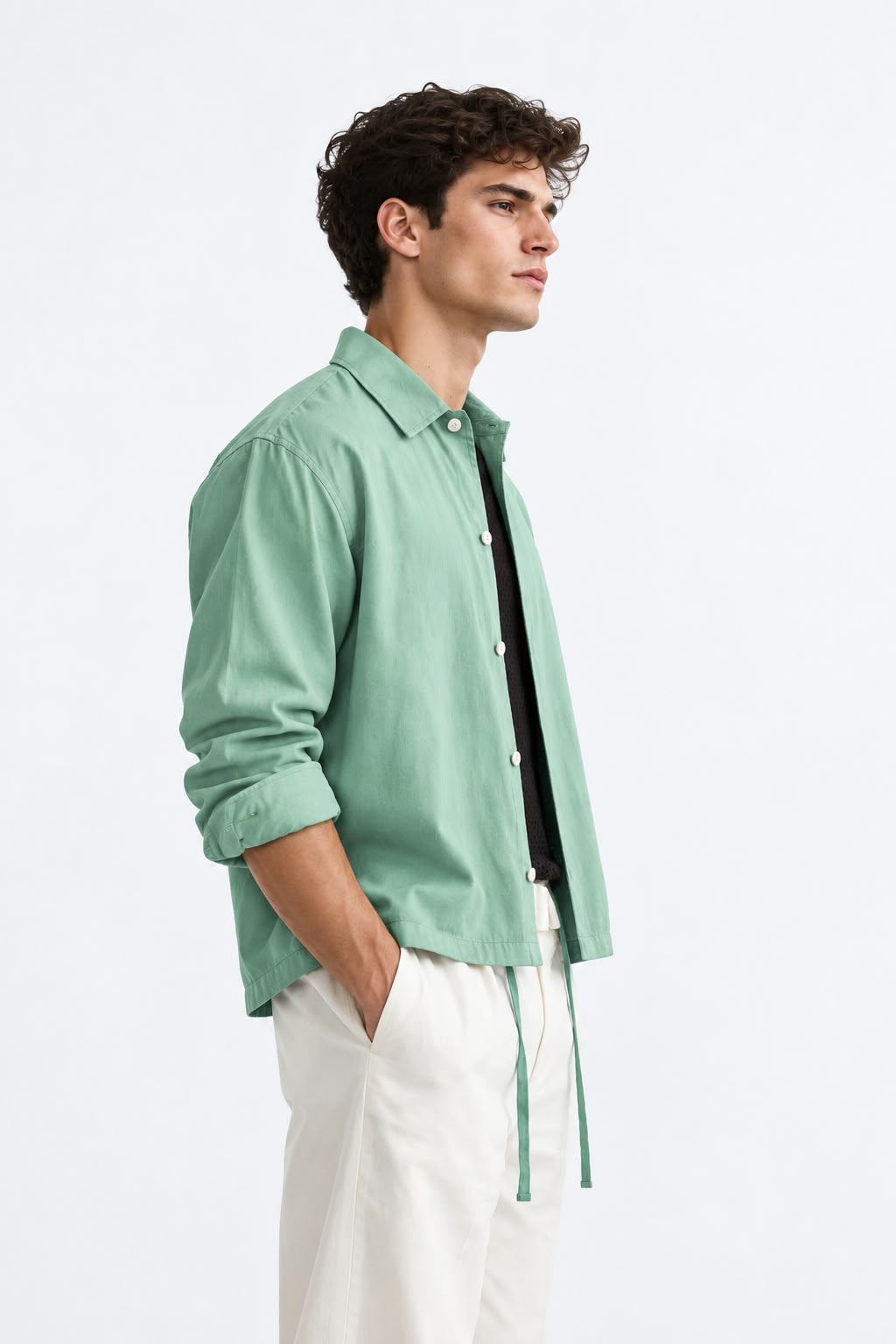 Relaxed Fit shirt - Sage Green