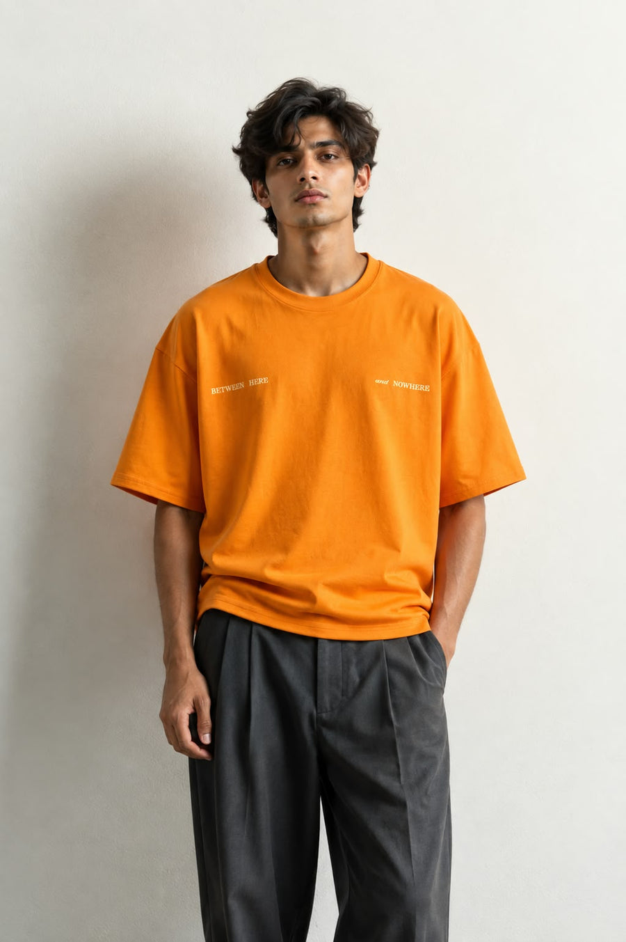 Orange Embroidery T-Shirt