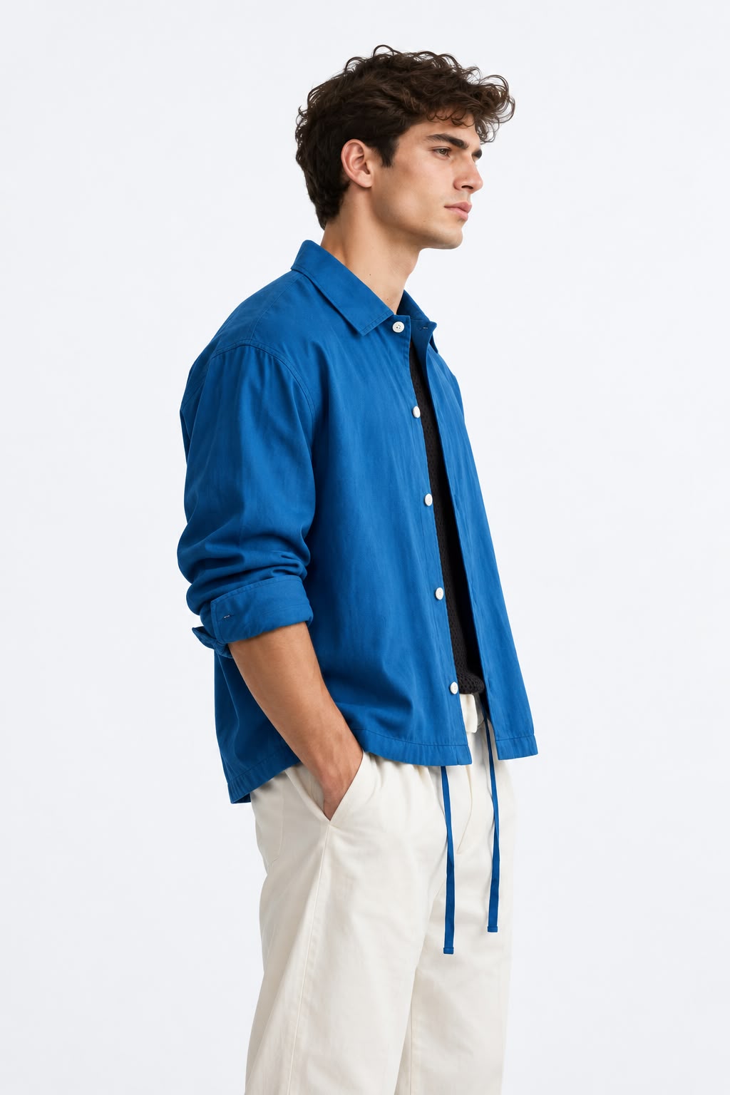 Relaxed Fit Shirt - Navy Blue